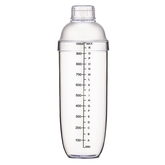 Transparent PC Resin Milk Tea Cocktail Drink Shaker Bar Tool 500cc